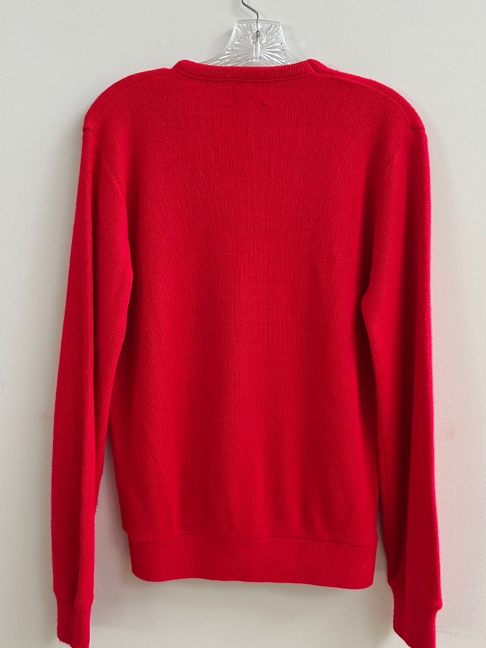Vintage '60's Men's Red V-Neck MAXAM SPORTSWEAR - Don Draper/Mad Men Style - Picture 2 of 5